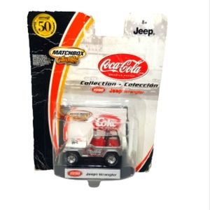 2001 Matchbox coca-cola series 1998 Jeep Wrangler.